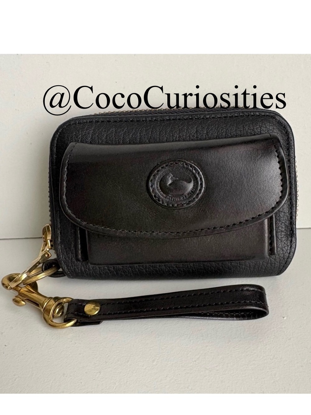 Rare Dooney and Bourke Zip Coin Card Wallet Purse charm